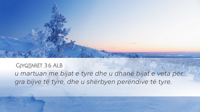 Gjyqtarët 3:6 ALB Bible Verse Image