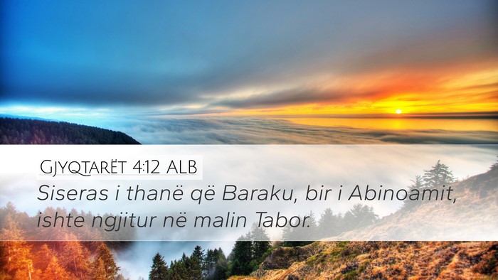Gjyqtarët 4:12 ALB Bible Verse Image