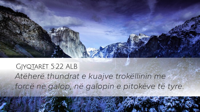 Gjyqtarët 5:22 ALB Bible Verse Image