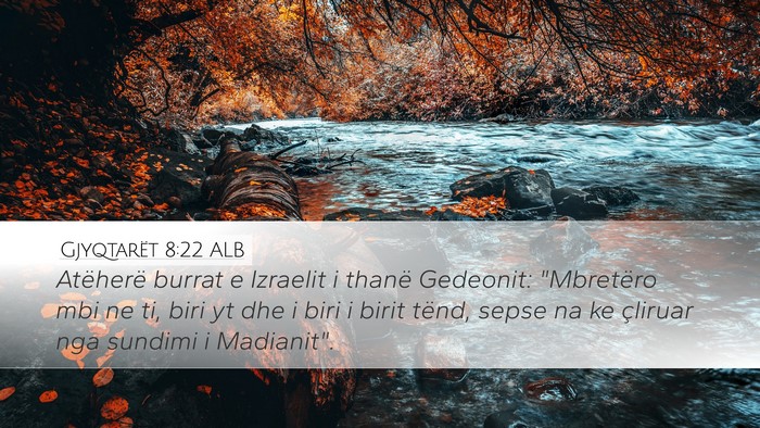 Gjyqtarët 8:22 ALB Bible Verse Image
