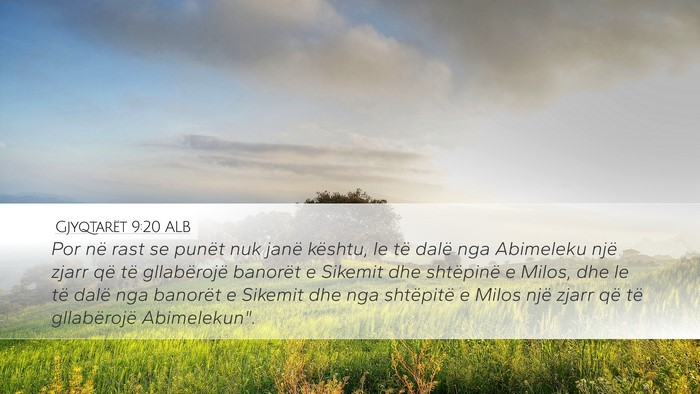 Gjyqtarët 9:20 ALB Bible Verse Image