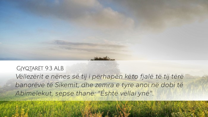 Gjyqtarët 9:3 ALB Bible Verse Image