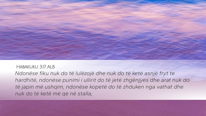 Habakuku 3:17 ALB Bible Verse Image