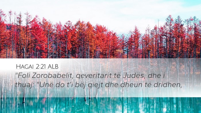 Hagai 2:21 ALB Bible Verse Image