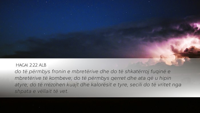 Hagai 2:22 ALB Bible Verse Image