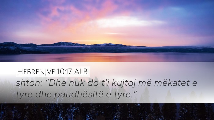 Hebrenjve 10:17 ALB Bible Verse Image