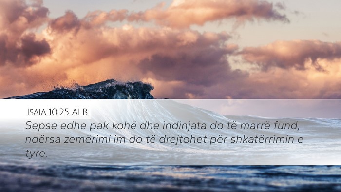 Isaia 10:25 ALB Bible Verse Image