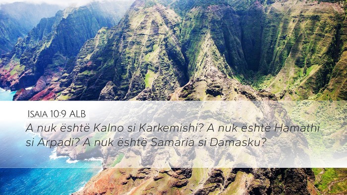 Isaia 10:9 ALB Bible Verse Image