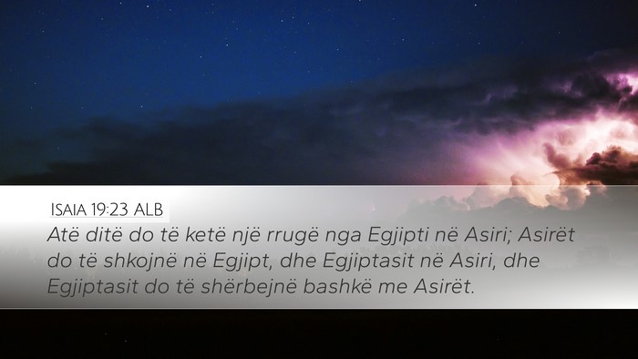 Isaia 19:23 ALB Bible Verse Image