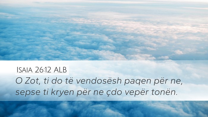 Isaia 26:12 ALB Bible Verse Image