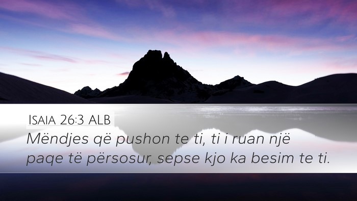 Isaia 26:3 ALB Bible Verse Image