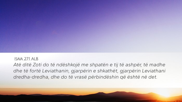 Isaia 27:1 ALB Bible Verse Image