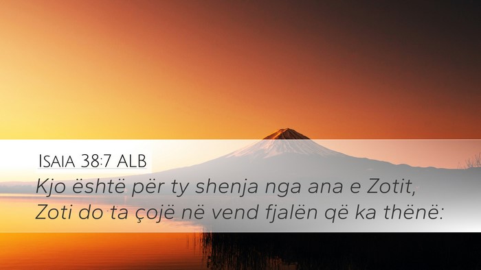 Isaia 38:7 ALB Bible Verse Image