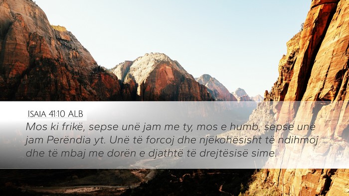 Isaia 41:10 ALB Bible Verse Image