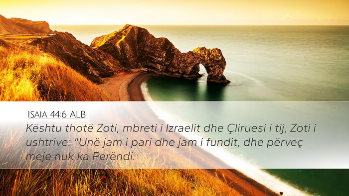 Isaia 44:6 ALB Bible Verse Image