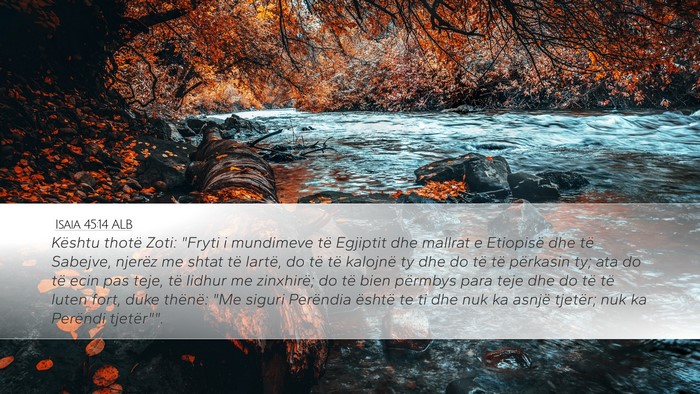Isaia 45:14 ALB Bible Verse Image