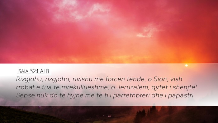 Isaia 52:1 ALB Bible Verse Image