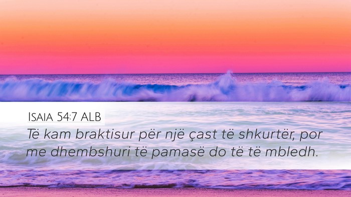 Isaia 54:7 ALB Bible Verse Image