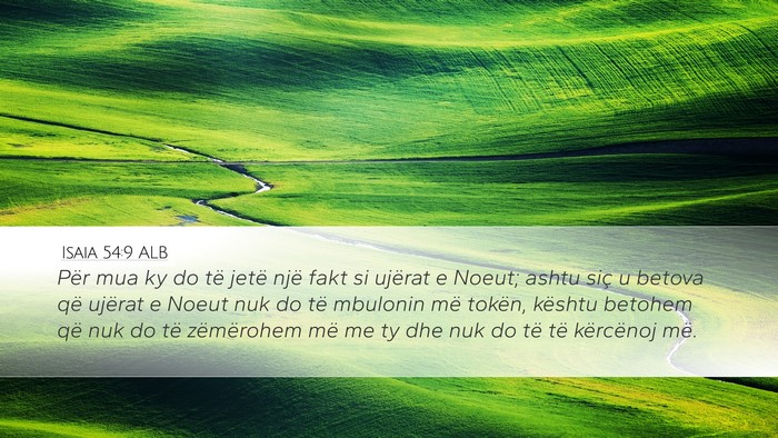 Isaia 54:9 ALB Bible Verse Image