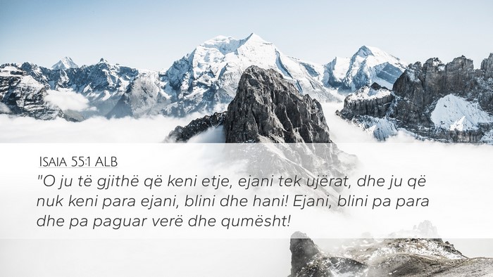 Isaia 55:1 ALB Bible Verse Image