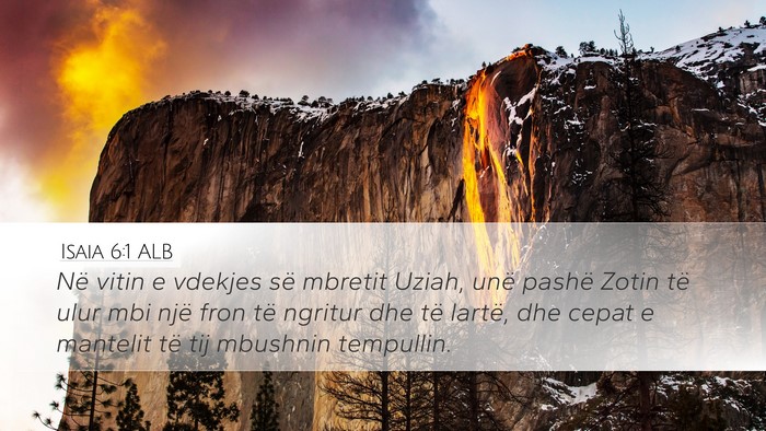 Isaia 6:1 ALB Bible Verse Image