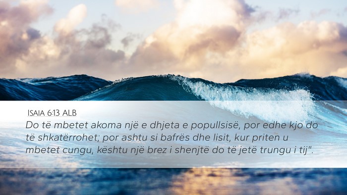 Isaia 6:13 ALB Bible Verse Image