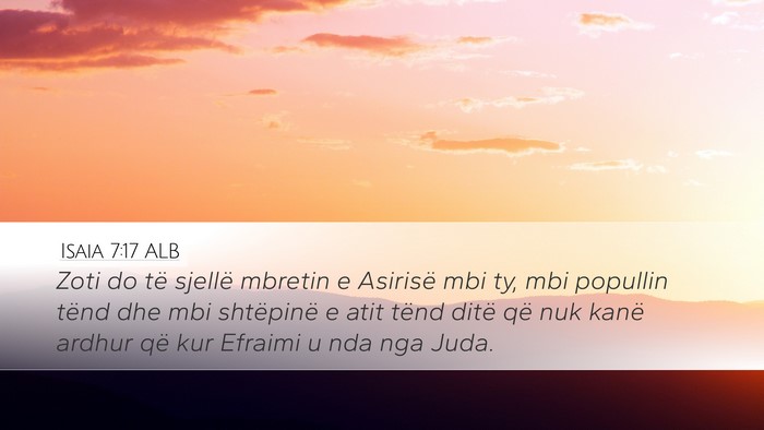 Isaia 7:17 ALB Bible Verse Image