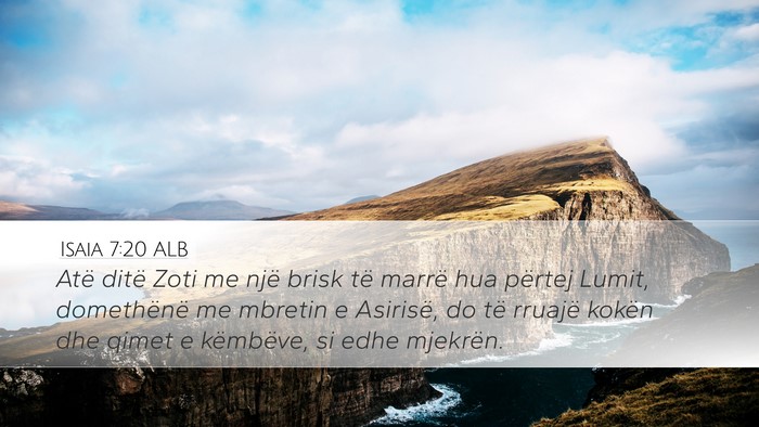 Isaia 7:20 ALB Bible Verse Image