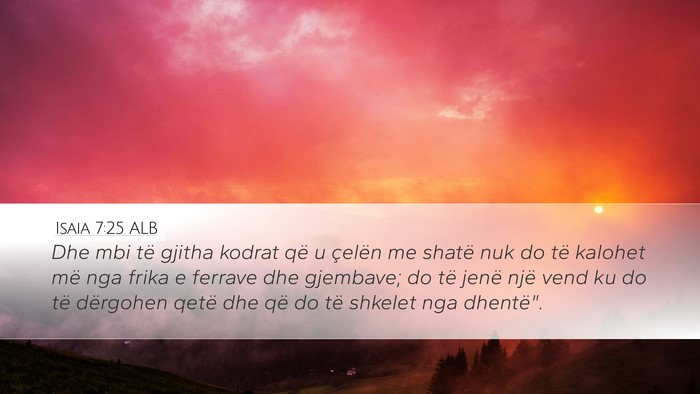 Isaia 7:25 ALB Bible Verse Image