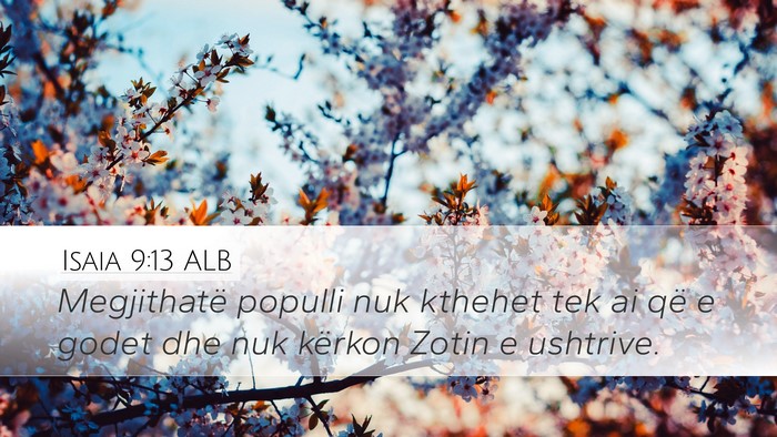 Isaia 9:13 ALB Bible Verse Image