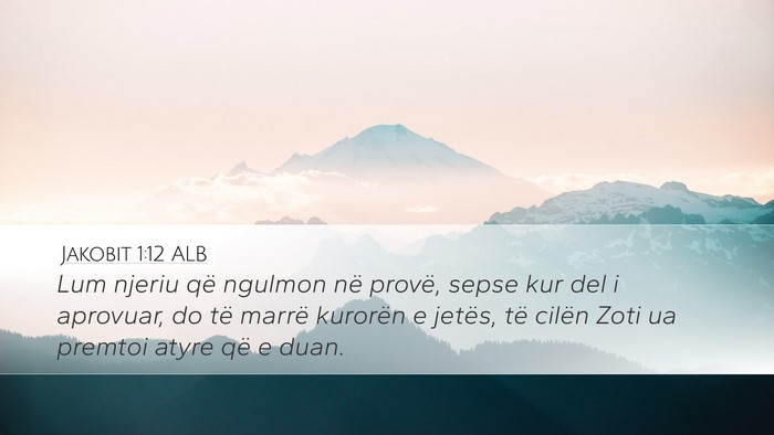 Jakobit 1:12 ALB Bible Verse Image