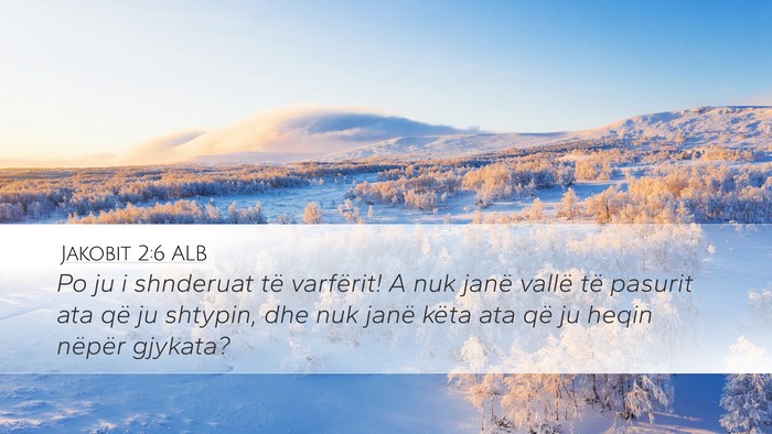 Jakobit 2:6 ALB Bible Verse Image