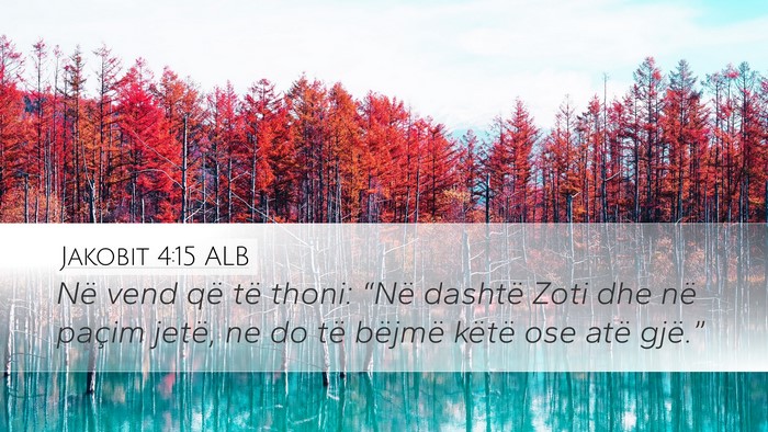 Jakobit 4:15 ALB Bible Verse Image