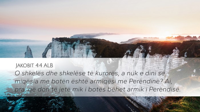 Jakobit 4:4 ALB Bible Verse Image