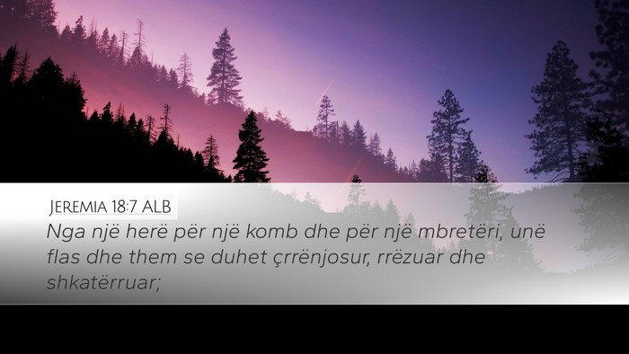 Jeremia 18:7 ALB Bible Verse Image
