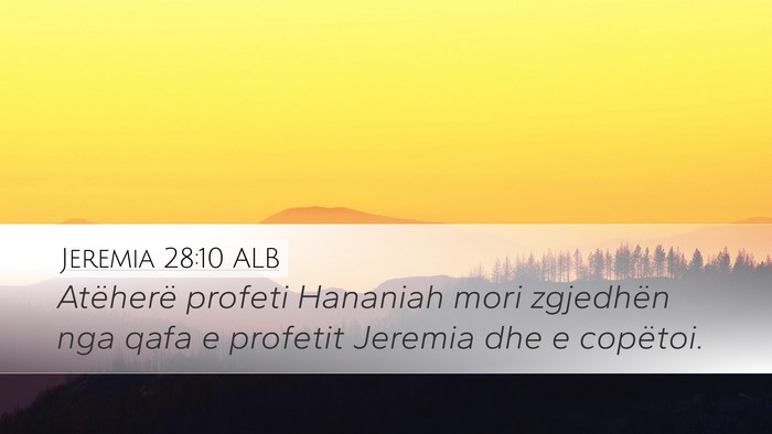 Jeremia 28:10 ALB Bible Verse Image