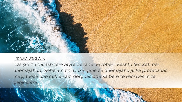 Jeremia 29:31 ALB Bible Verse Image