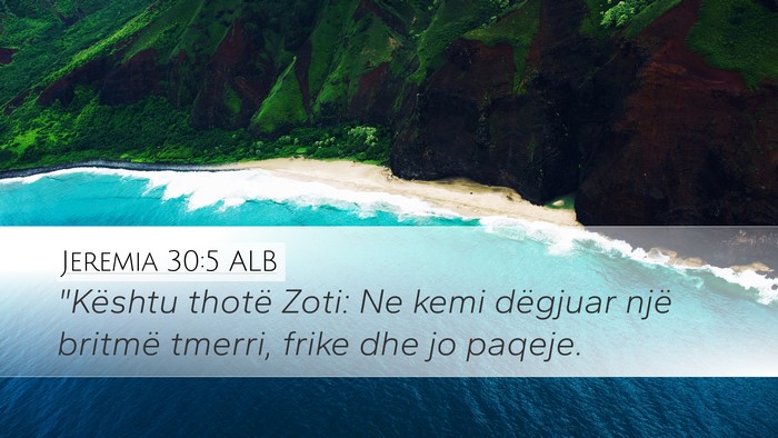 Jeremia 30:5 ALB Desktop Wallpaper - 