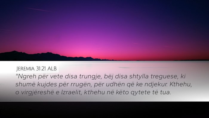 Jeremia 31:21 ALB Bible Verse Image