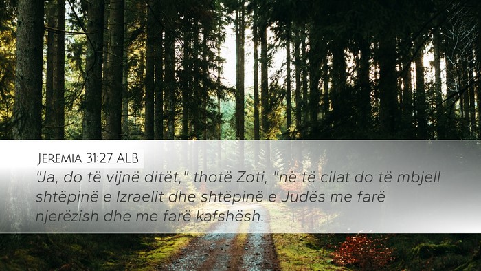 Jeremia 31:27 ALB Bible Verse Image