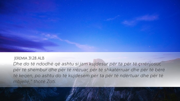Jeremia 31:28 ALB Bible Verse Image