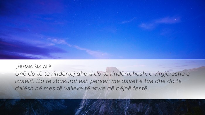 Jeremia 31:4 ALB Bible Verse Image