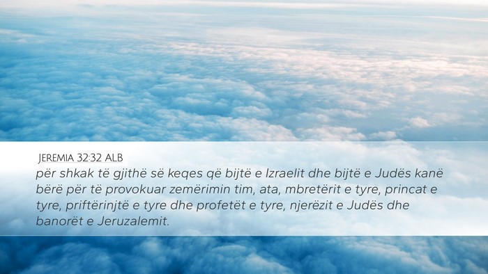 Jeremia 32:32 ALB Bible Verse Image