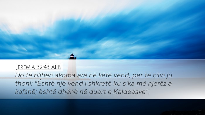 Jeremia 32:43 ALB Bible Verse Image