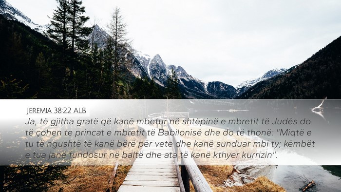 Jeremia 38:22 ALB Bible Verse Image