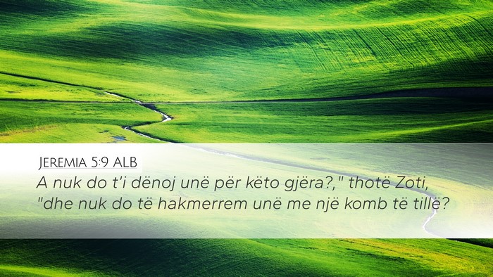 Jeremia 5:9 ALB Bible Verse Image