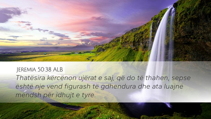 Jeremia 50:38 ALB Bible Verse Image