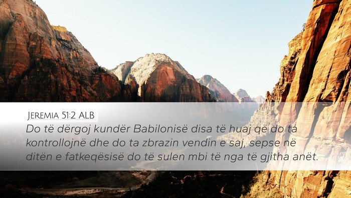 Jeremia 51:2 ALB Bible Verse Image