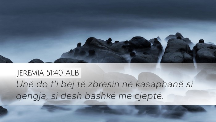 Jeremia 51:40 ALB Bible Verse Image