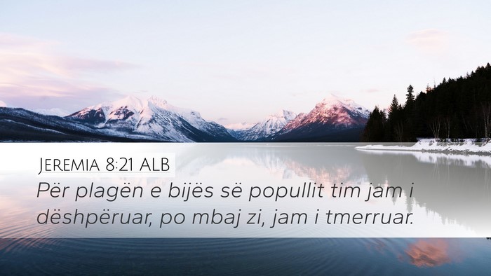 Jeremia 8:21 ALB Bible Verse Image